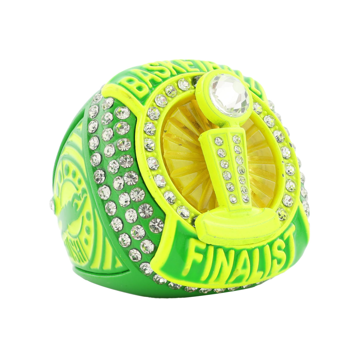 BASKETBALL25 NEON GREEN FINALIST RING
