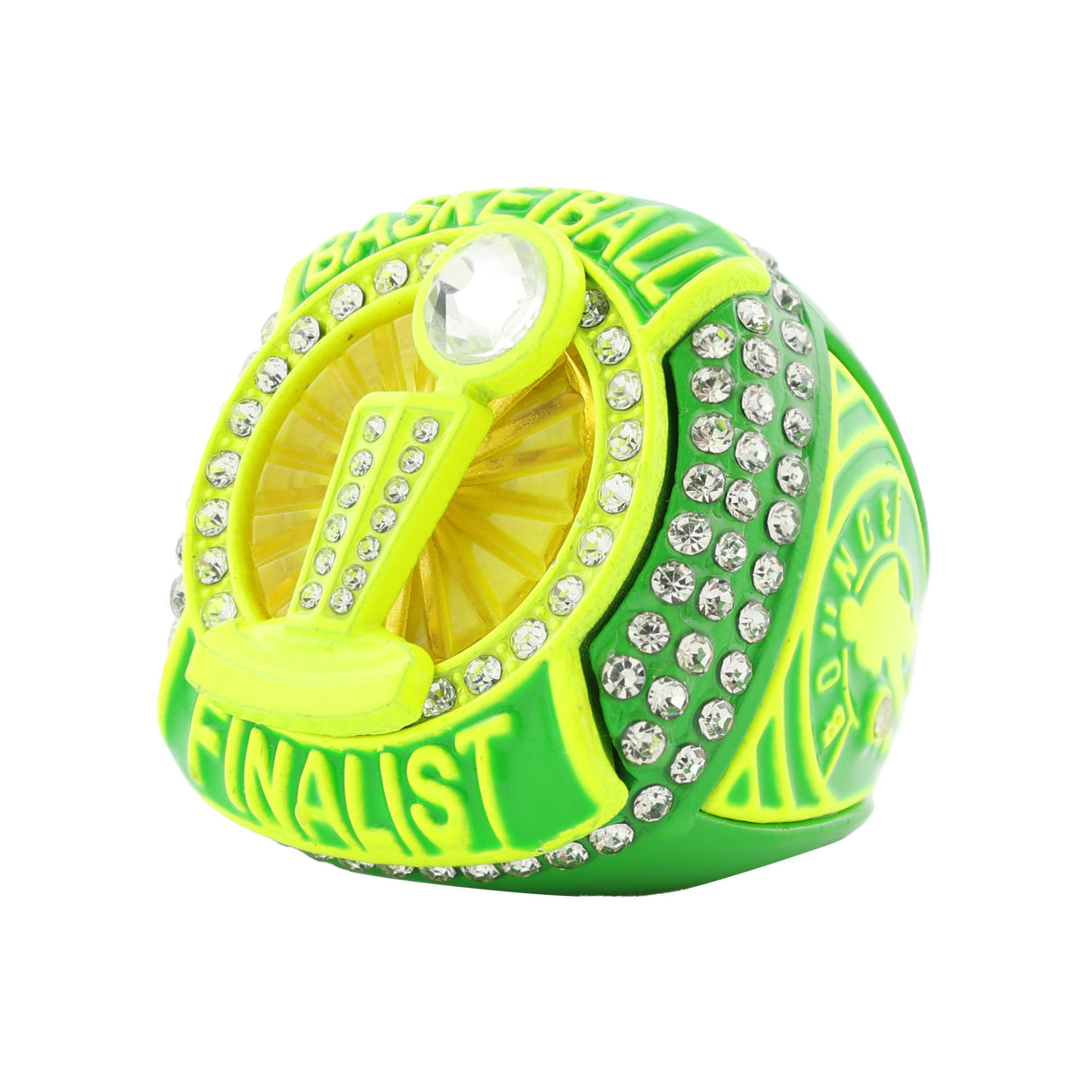 BASKETBALL25 NEON GREEN FINALIST RING