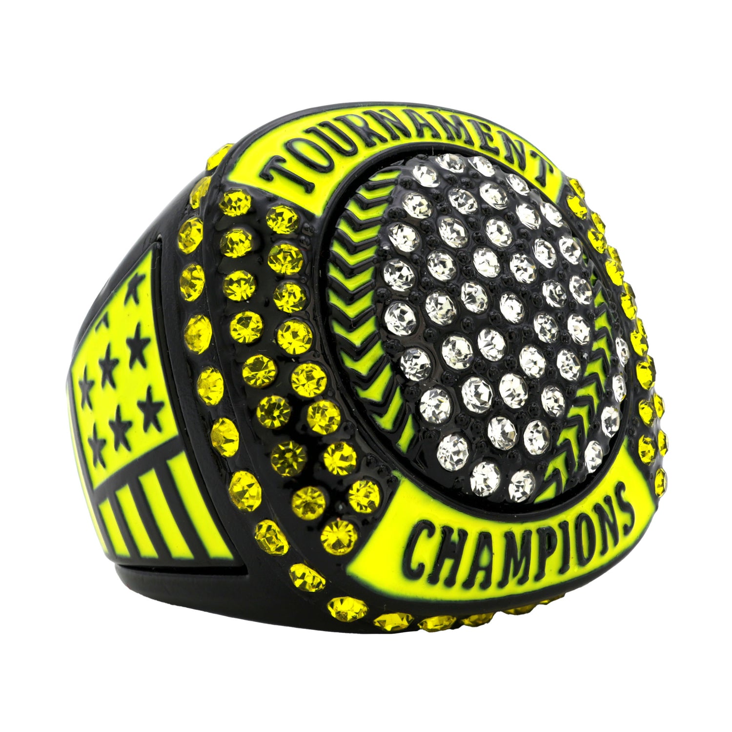 GEN25A BLACKOUT NEON YELLOW TOURNAMENT CHAMPIONS RING