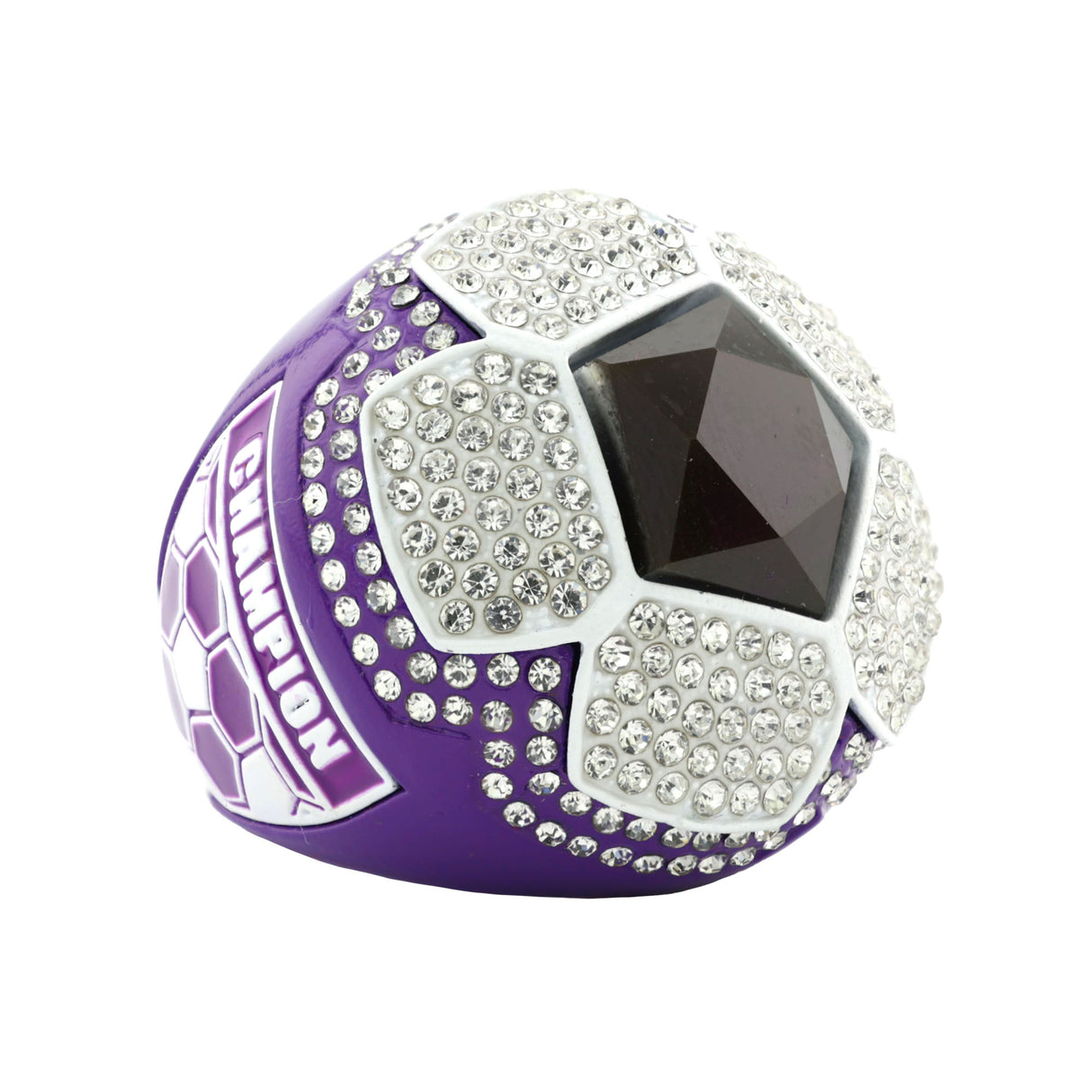 SOCCER25 PURPLE&WHITE CHAMPIONS RING