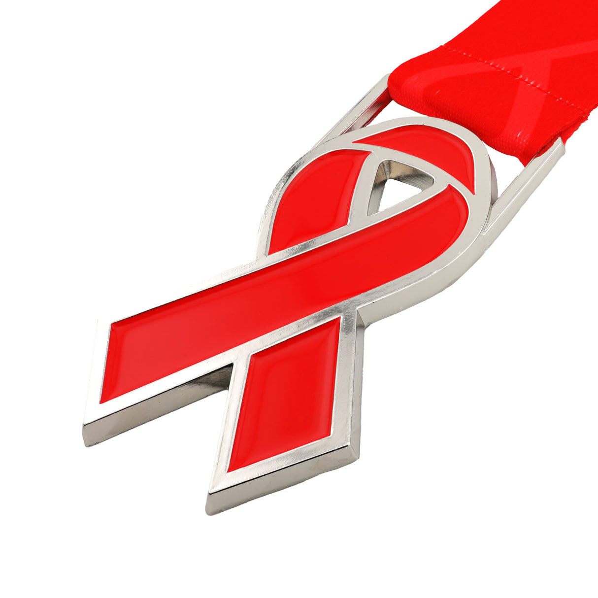 MED26 RIBBON SILVER&RED