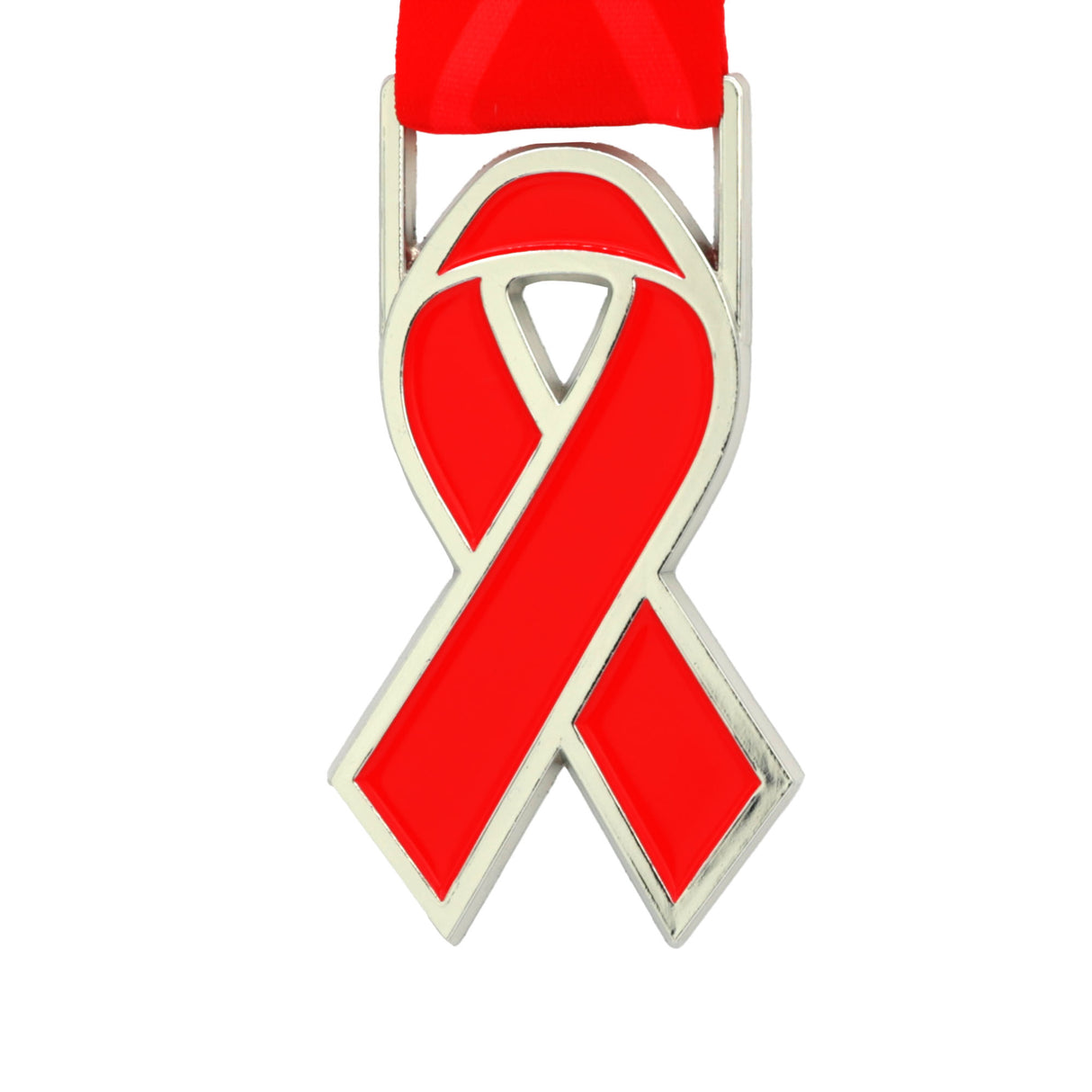 MED26 RIBBON SILVER&RED