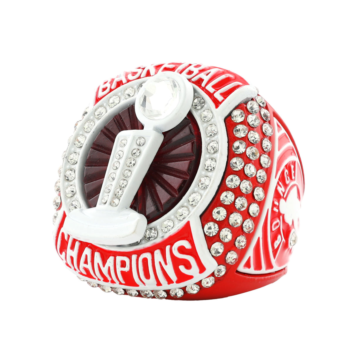 BASKETBALL25 RED&WHITE CHAMPIONS RING