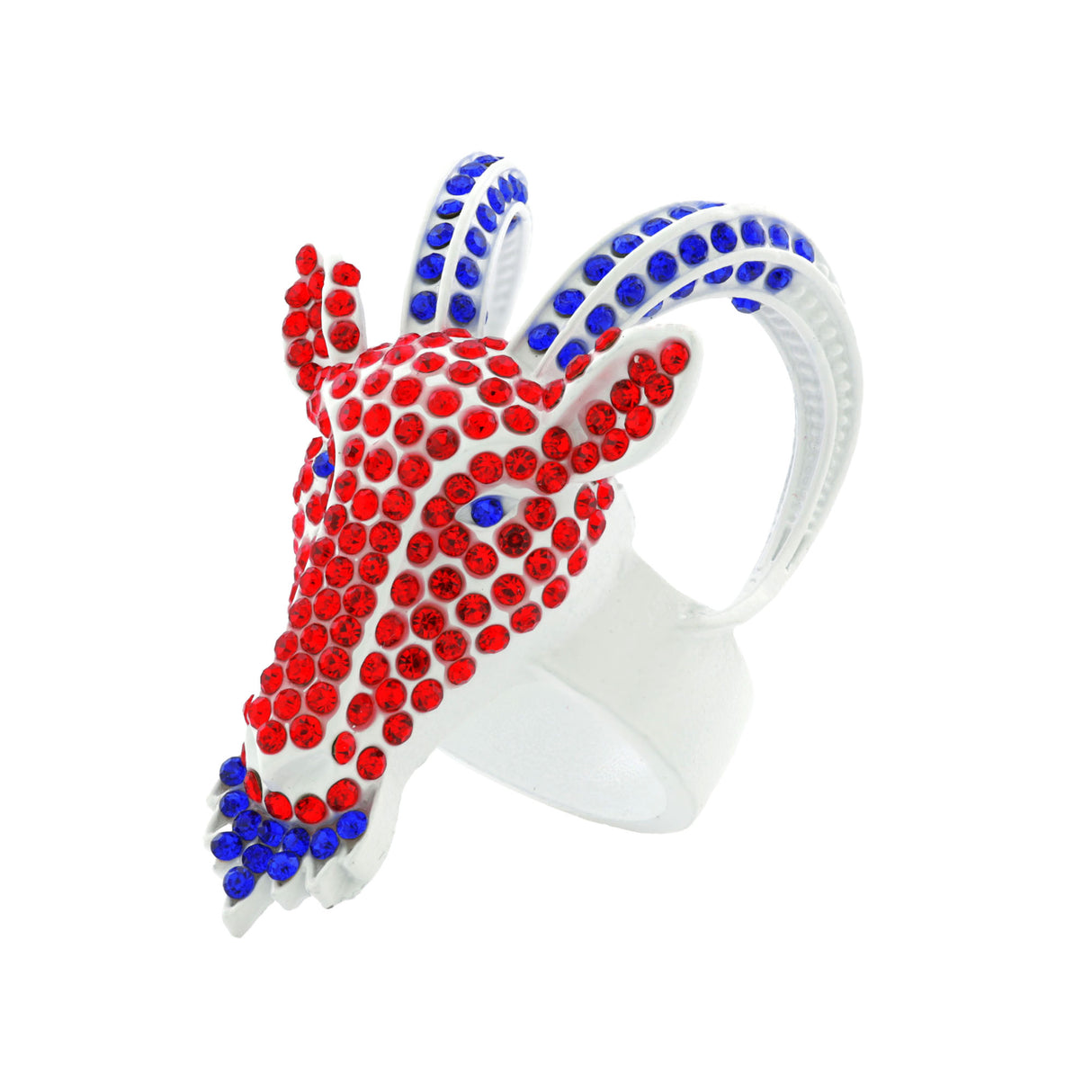 GEN26 GOAT WHITE/RED/BLUE RING
