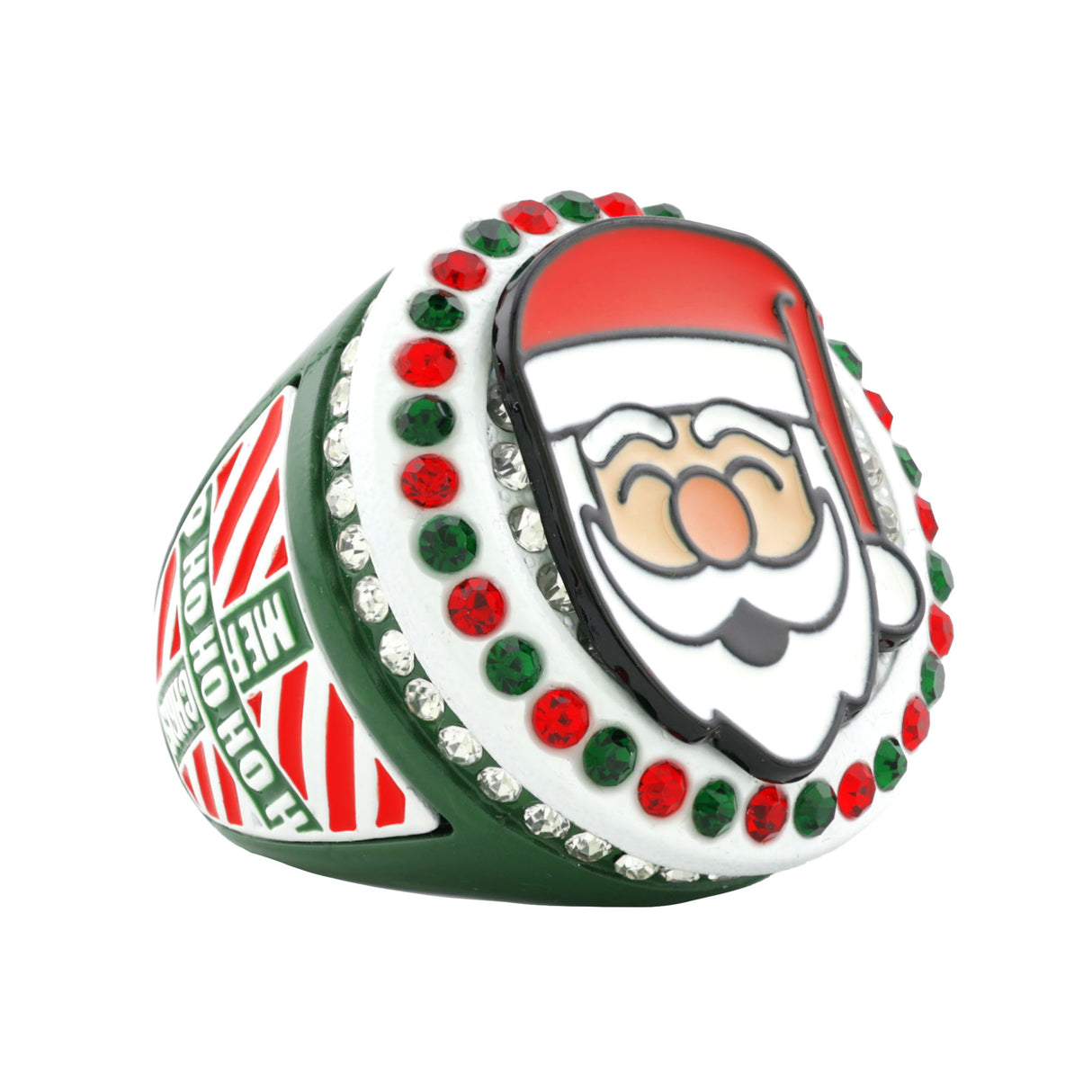 GEN25 SANTA ALL STONES 2 RING