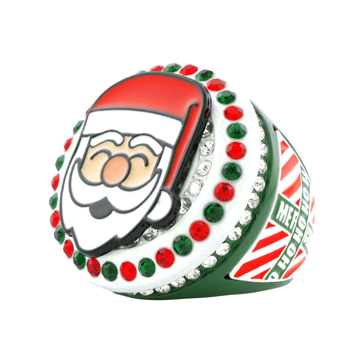 GEN25 SANTA ALL STONES 2 RING