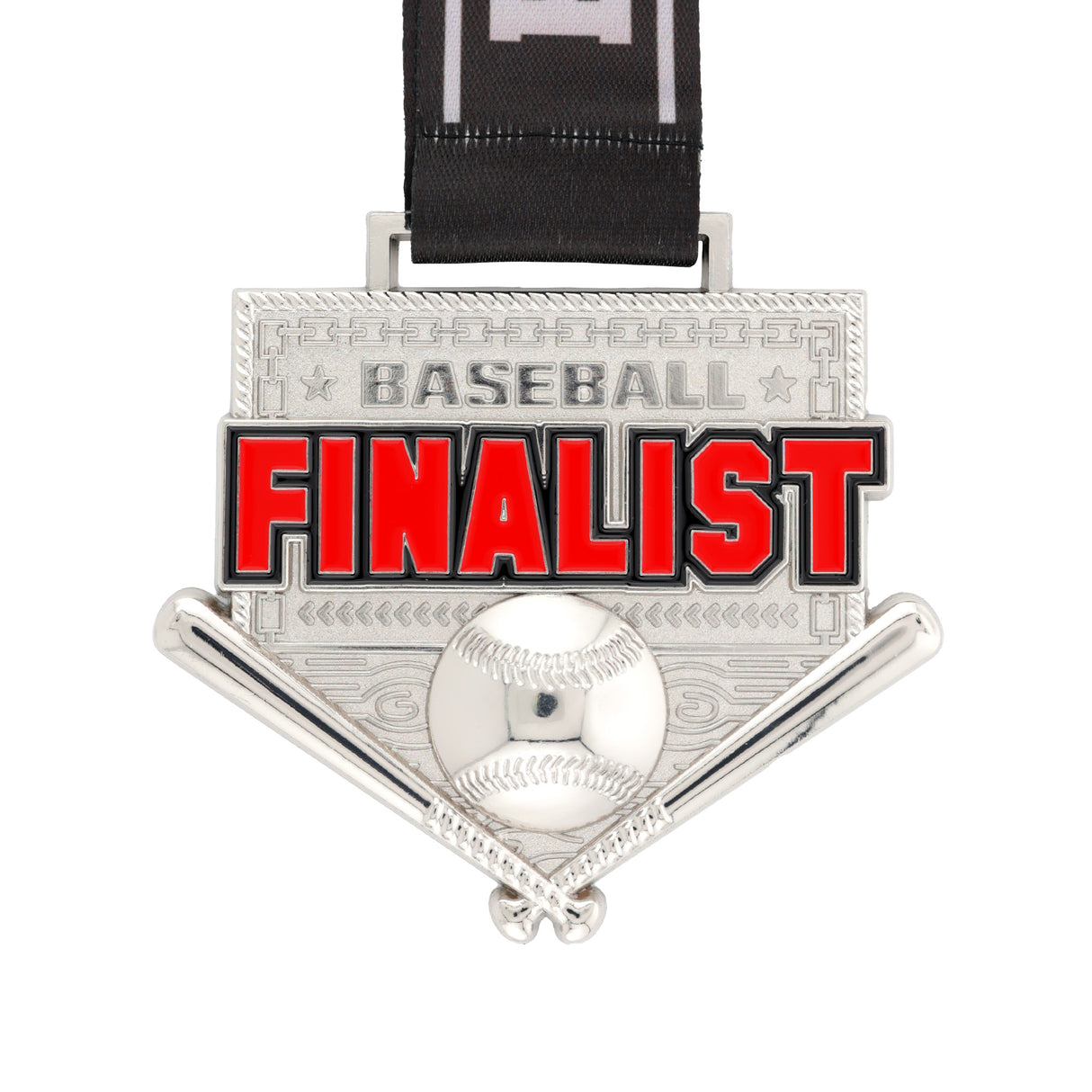 MED26 4'' BASEBALL SILVER FINALIST MEDAL