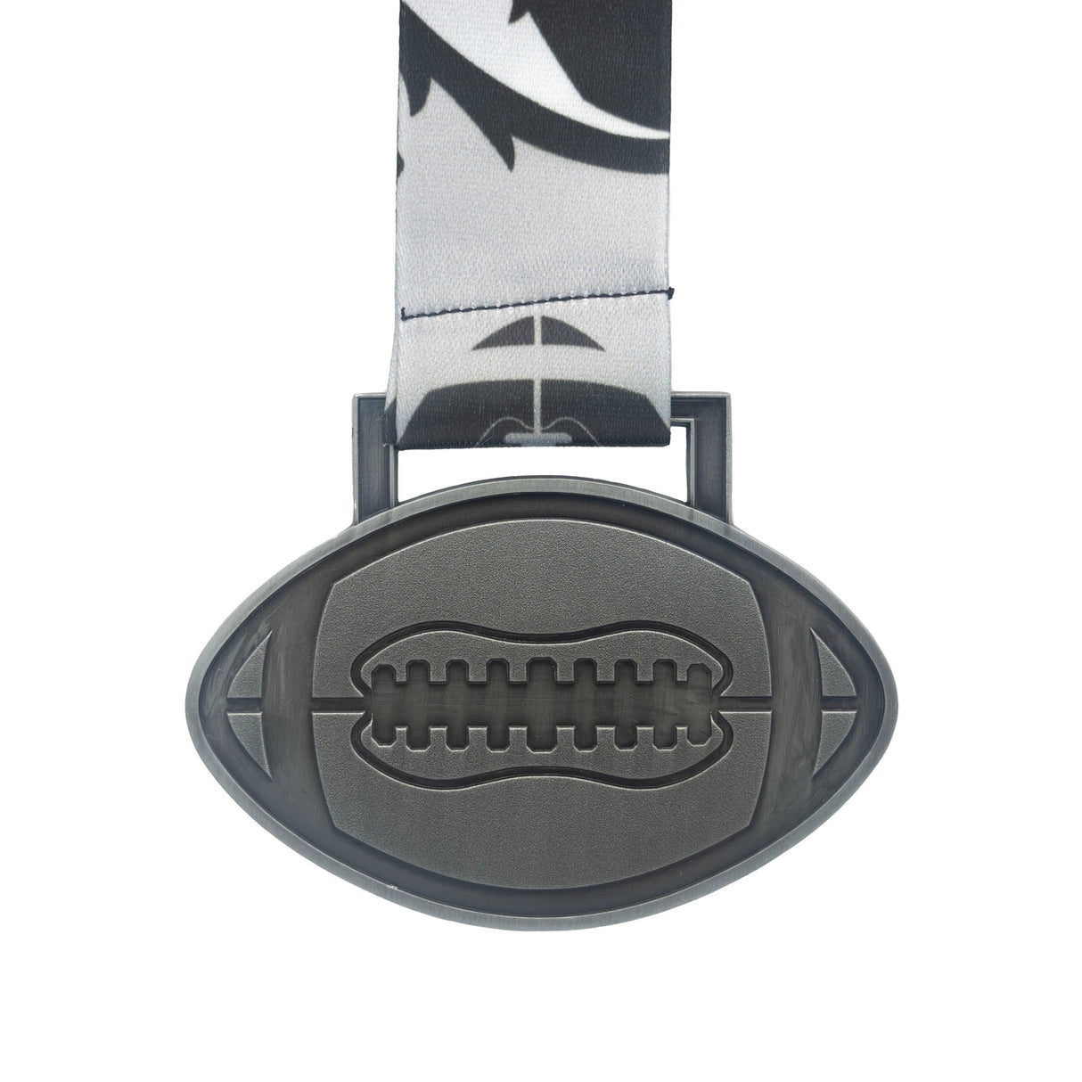 GEN24 3.5" FOOTBALL MEDAL - ANTIQUE GUNMETAL