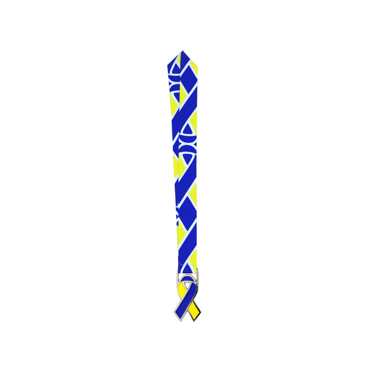 MED26 RIBBON SILVER/BLUE&YELLOW