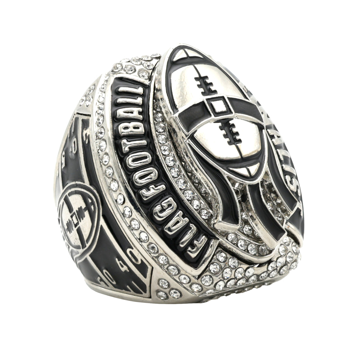 FOOTBALL26A FLAG FOOTBALL SILVER FINALIST RING