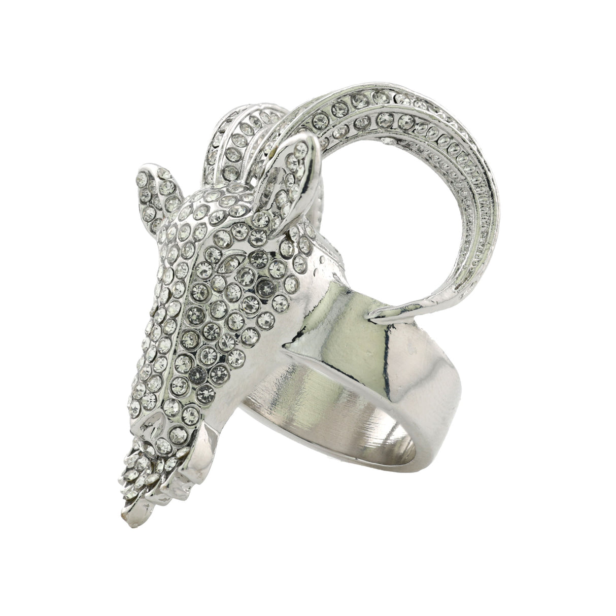 GEN26 GOAT SILVER/CLEAR/CLEAR RING