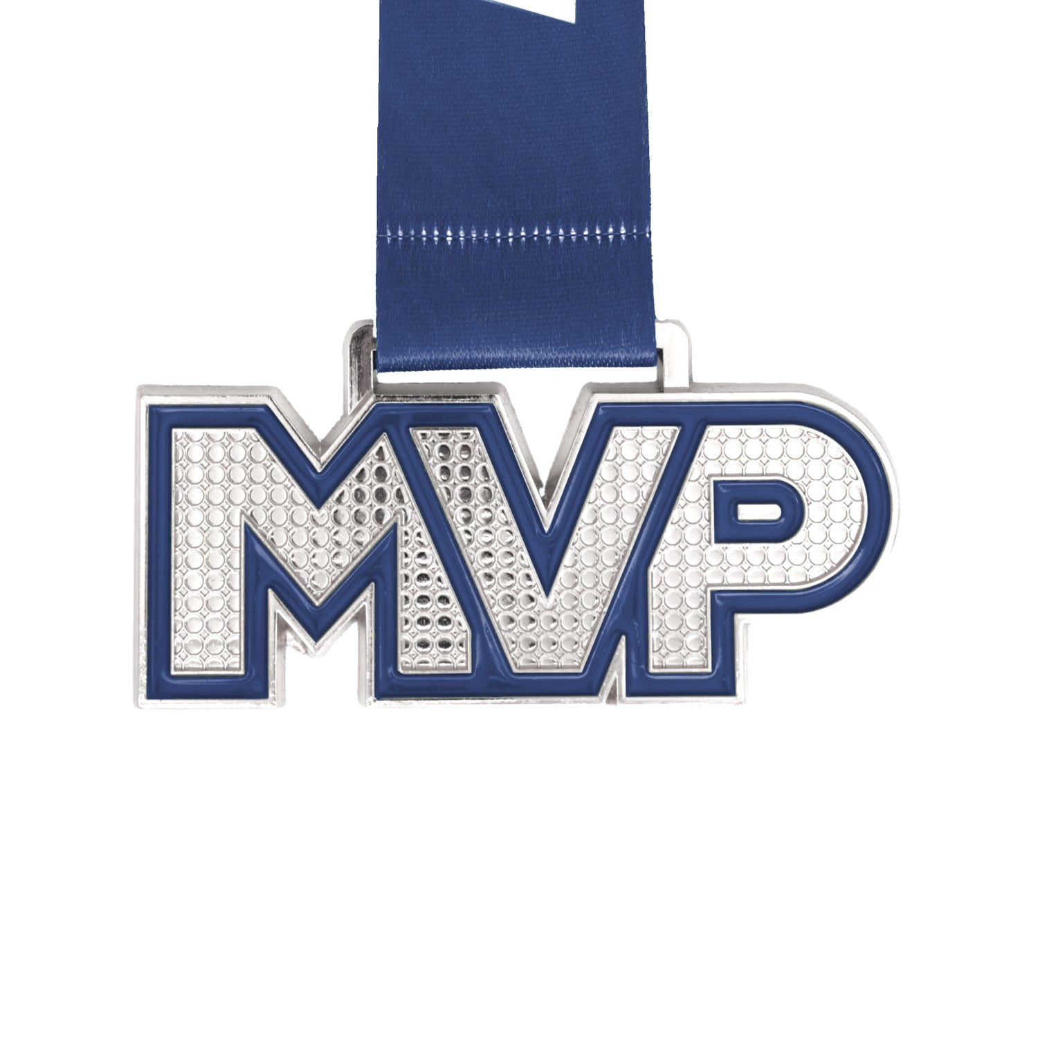 MED25 MVP 4" MEDAL - SILVER/NAVY