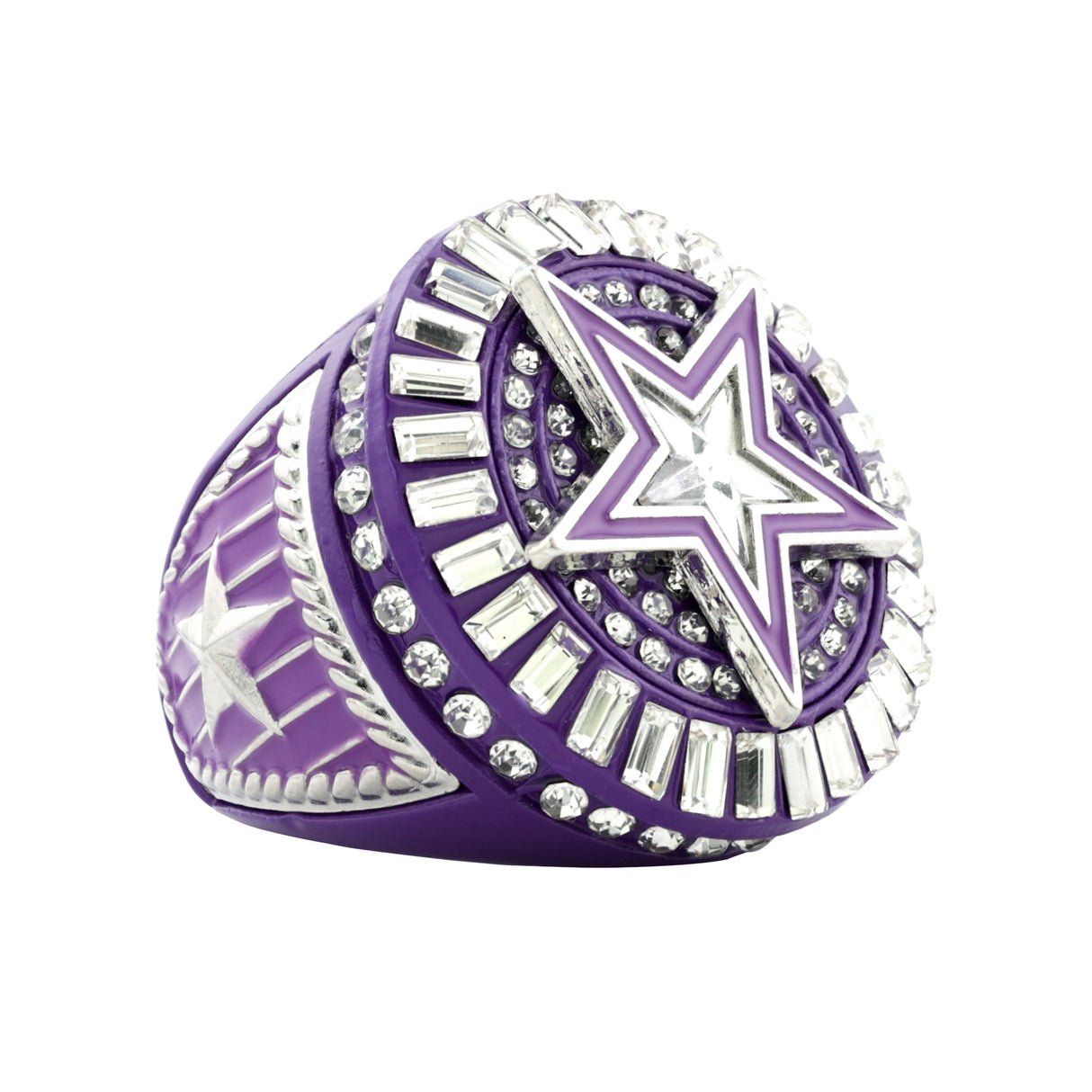 STAR26 SILVER&PURPLE RING