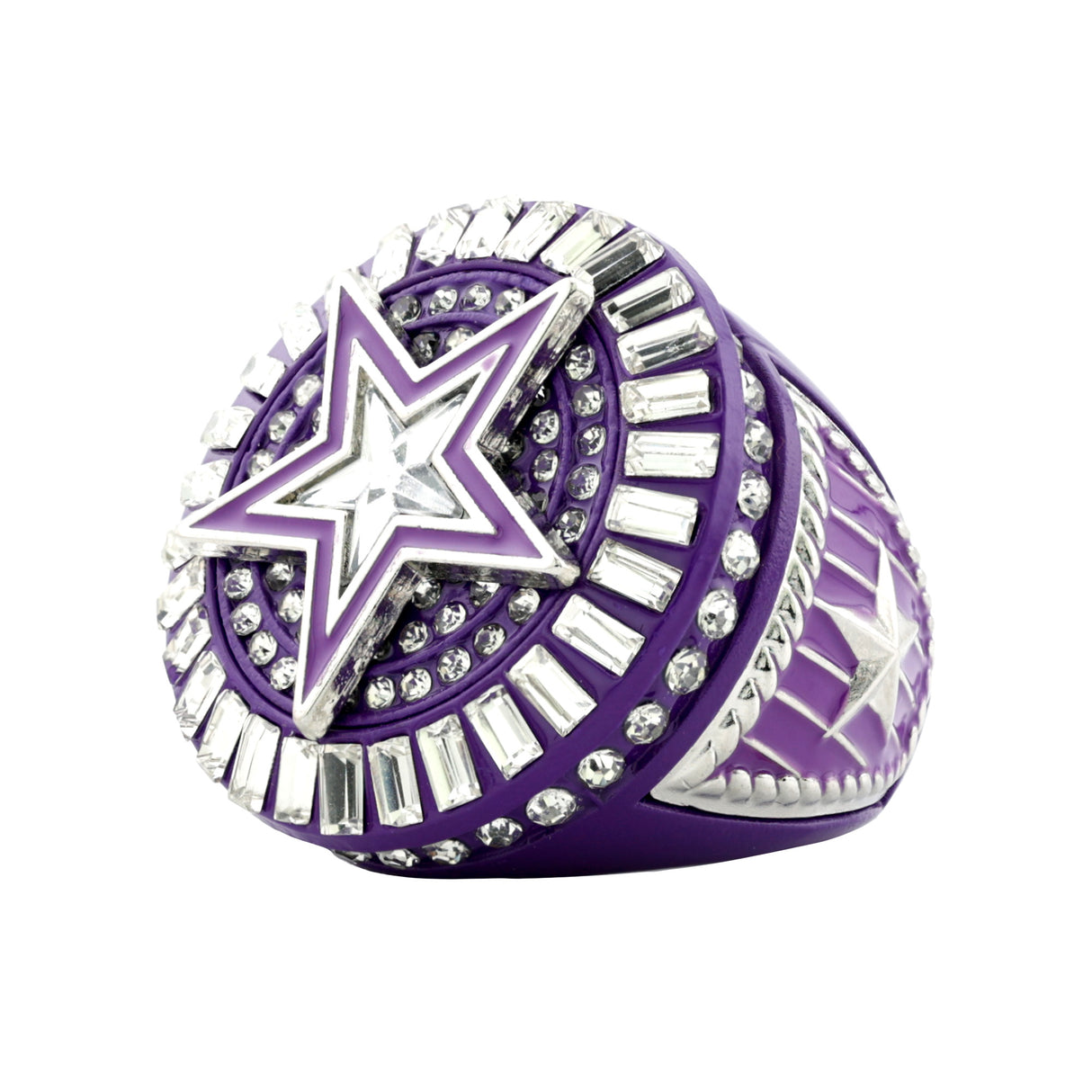STAR26 SILVER&PURPLE RING