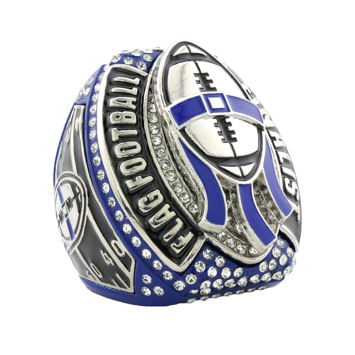FOOTBALL26A FLAG FOOTBALL ROYAL BLUE FINALIST RING