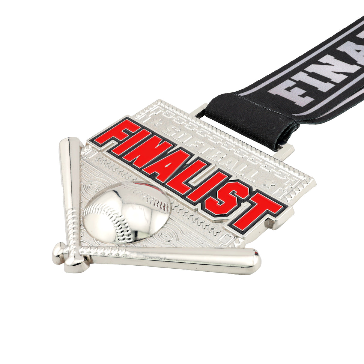 MED26 4'' SOFTBALL SILVER FINALIST MEDAL