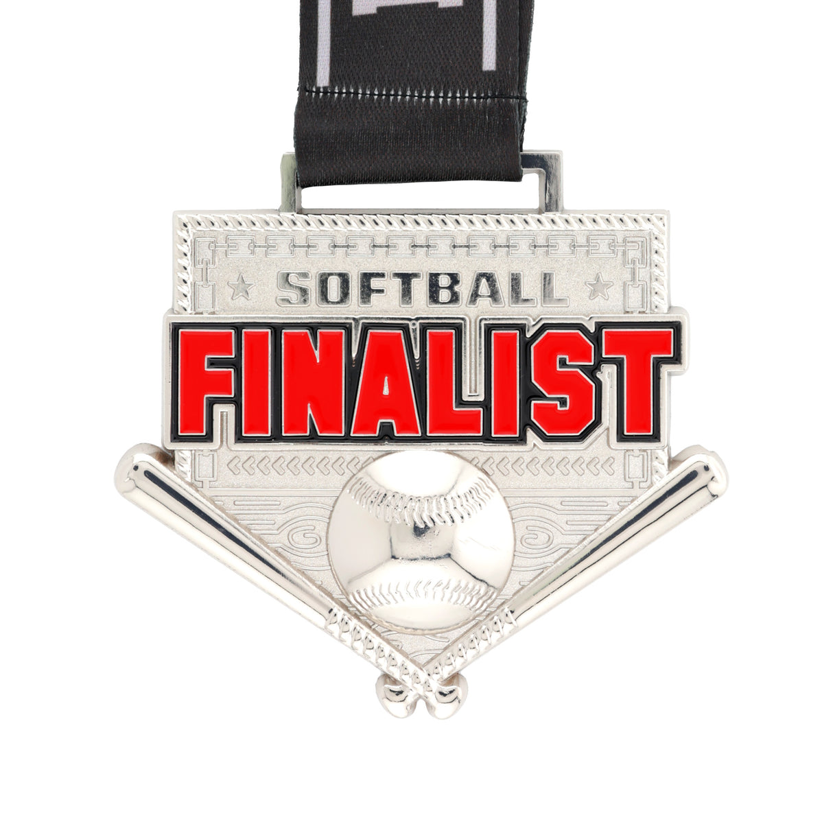 MED26 4'' SOFTBALL SILVER FINALIST MEDAL