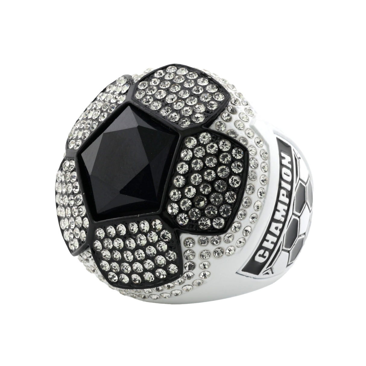 SOCCER25 BLACK&WHITE CHAMPIONS RING