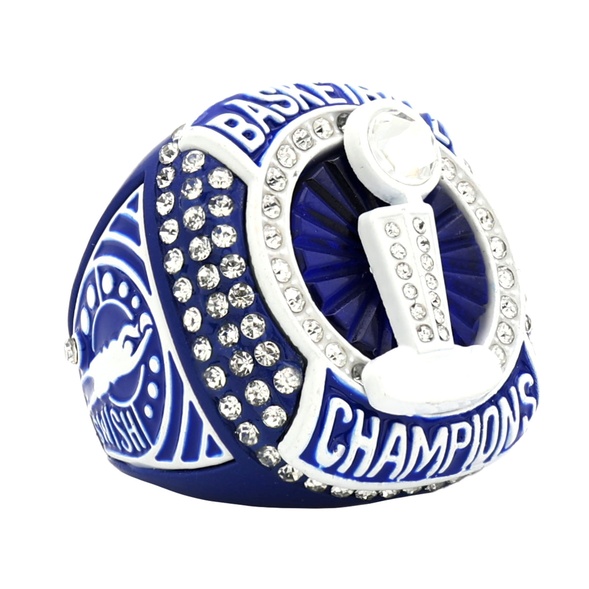 BASKETBALL25 BLUE&WHITE CHAMPIONS RING