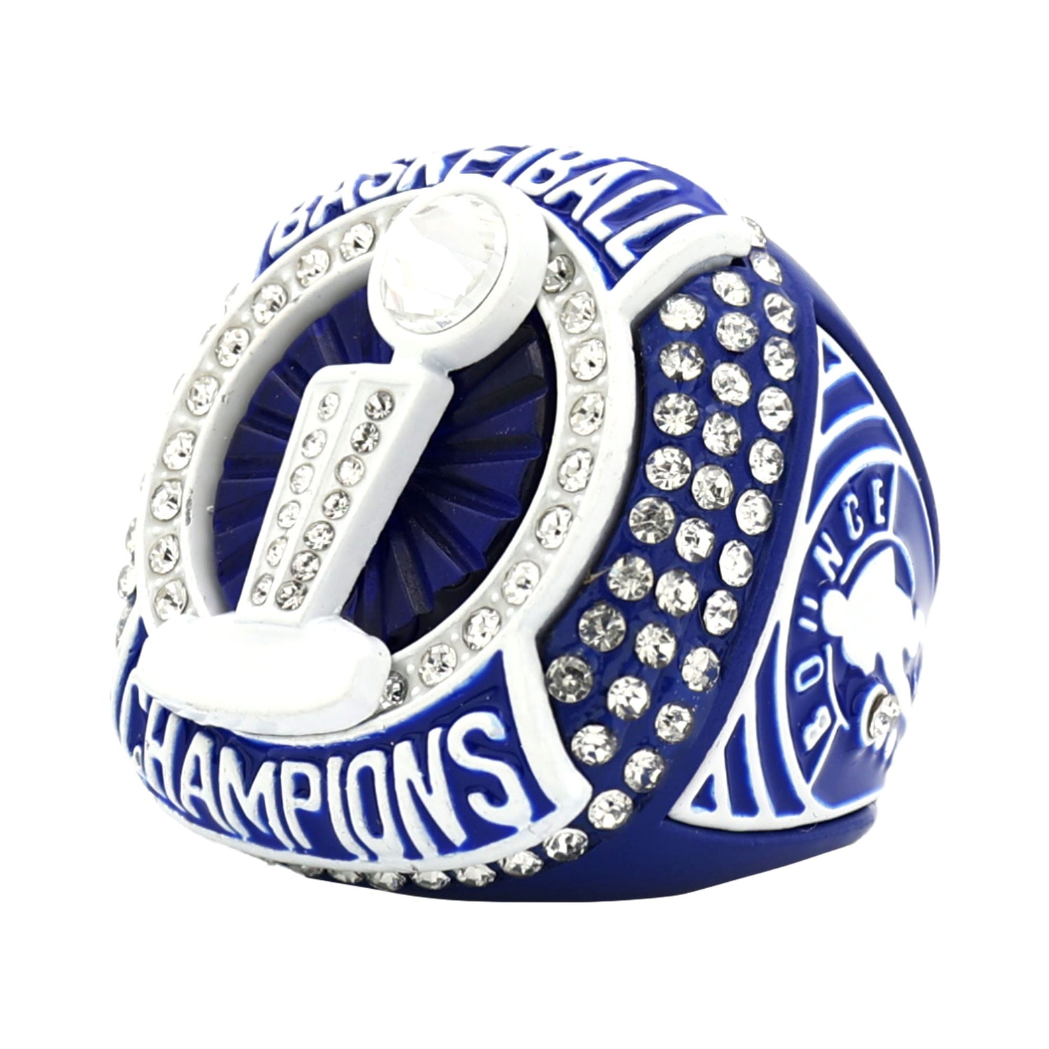 BASKETBALL25 BLUE&WHITE CHAMPIONS RING