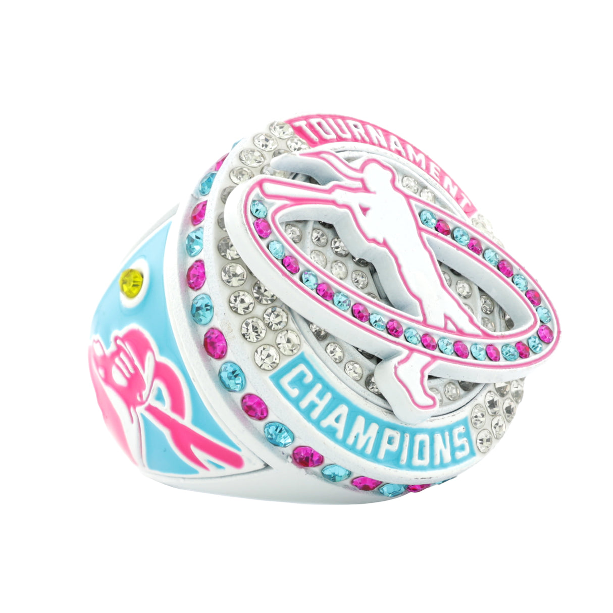 GEN26C SOFTBALL WHITEOUT DRIP TOURNAMENT CHAMPIONS RING