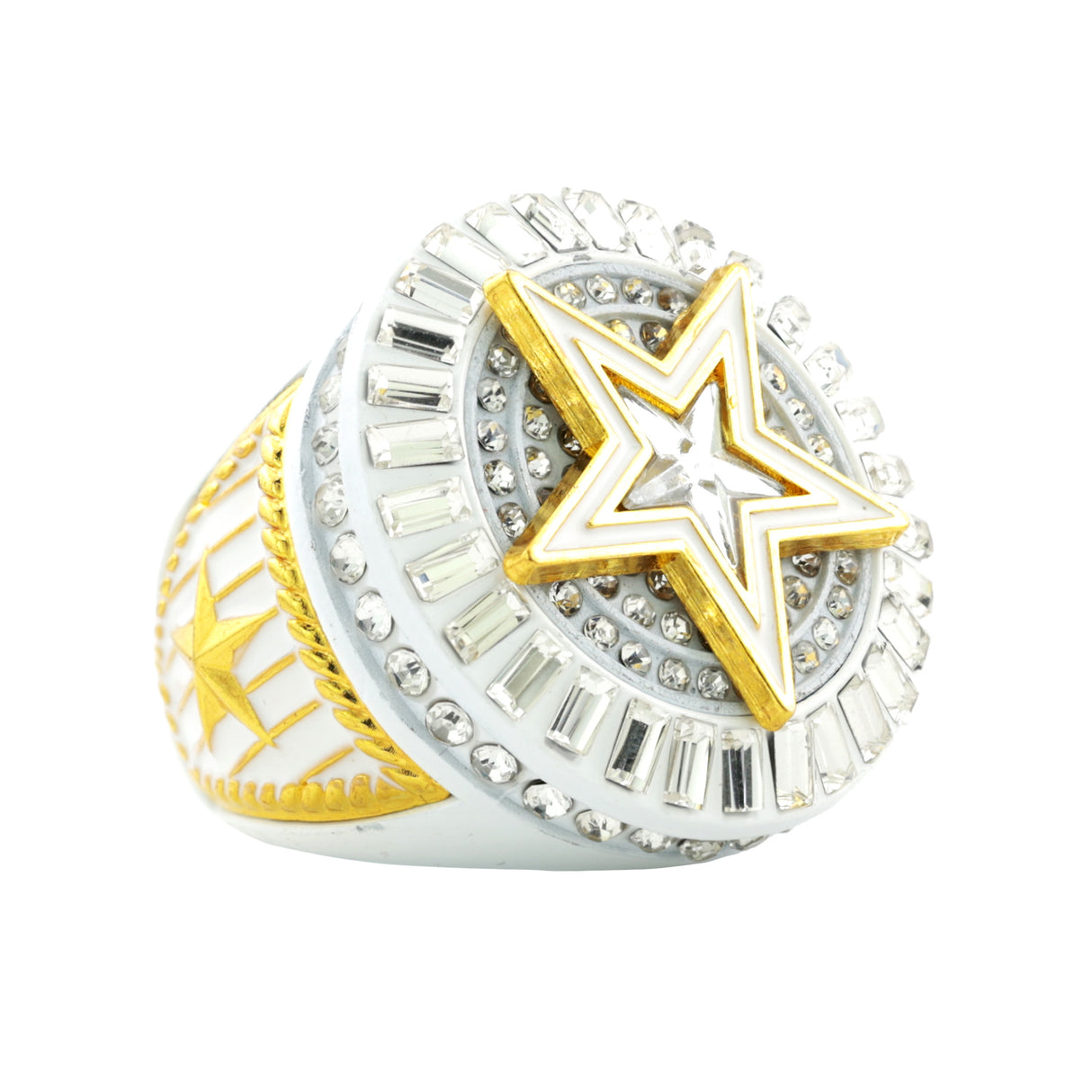 STAR26 GOLD&WHITE RING