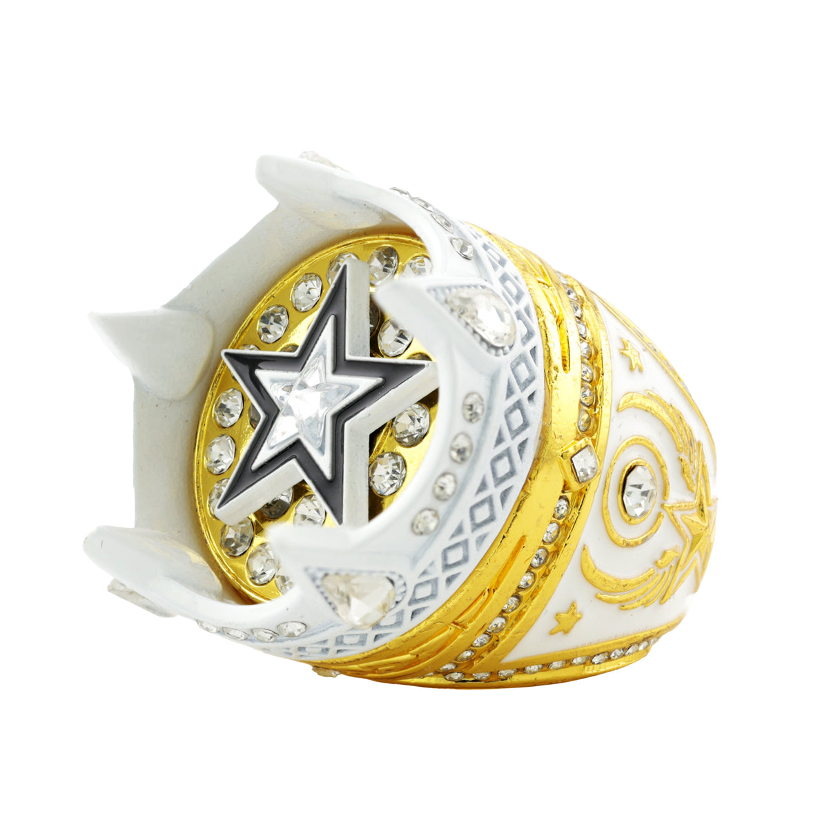 CROWN26 GOLD&WHITE RING