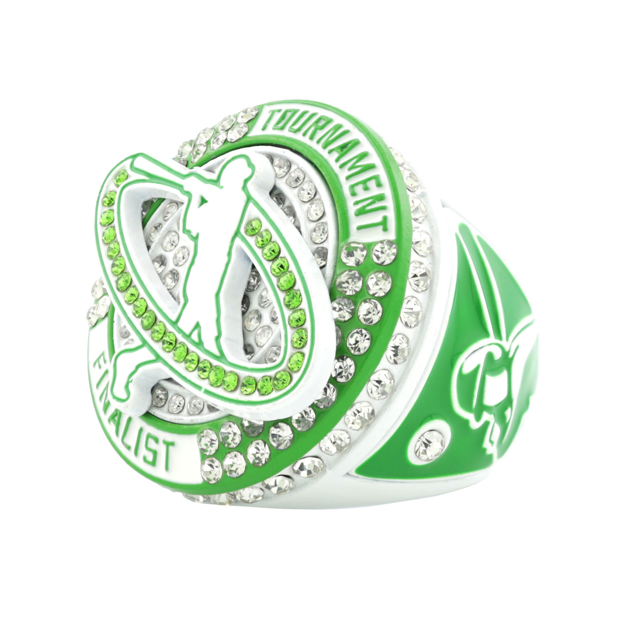 GEN26C BASEBALL GREEN&WHITE TOURNAMENT FINALIST RING