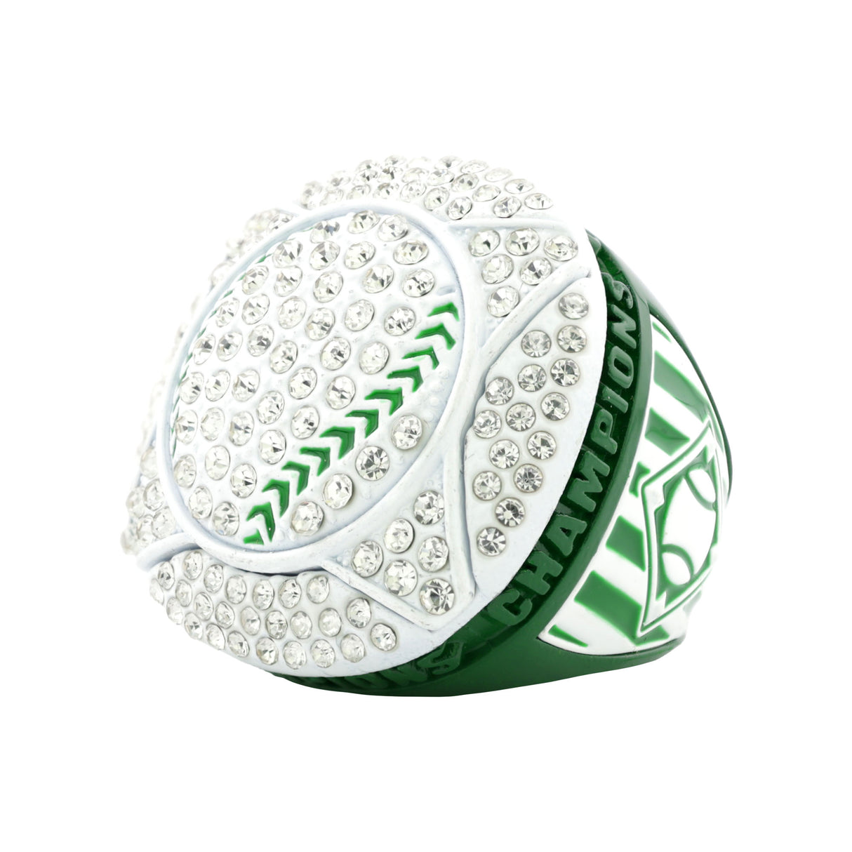 GEN25B GREEN&WHITE CHAMPIONS RING