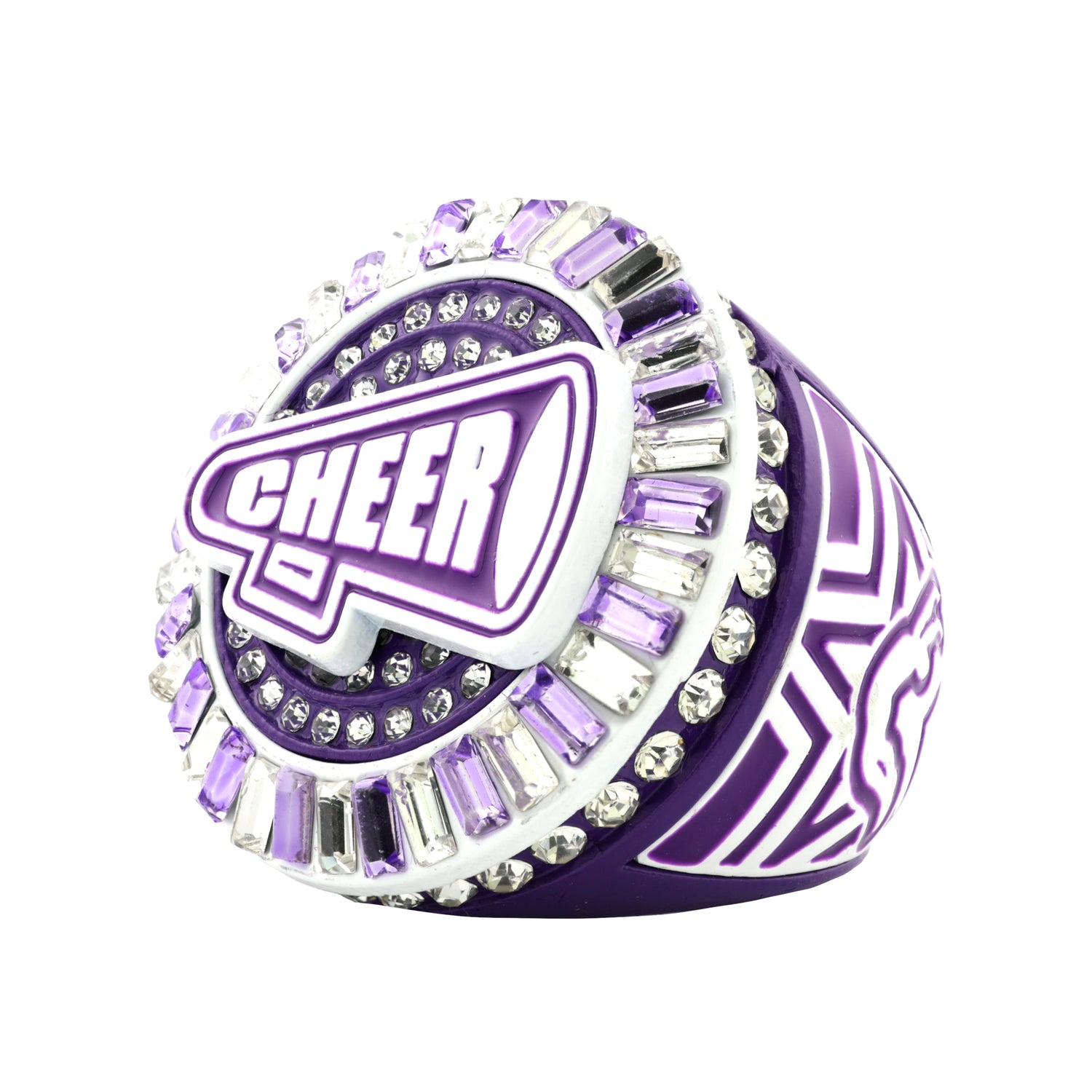 CHEER26 PURPLE ALL STONES RING