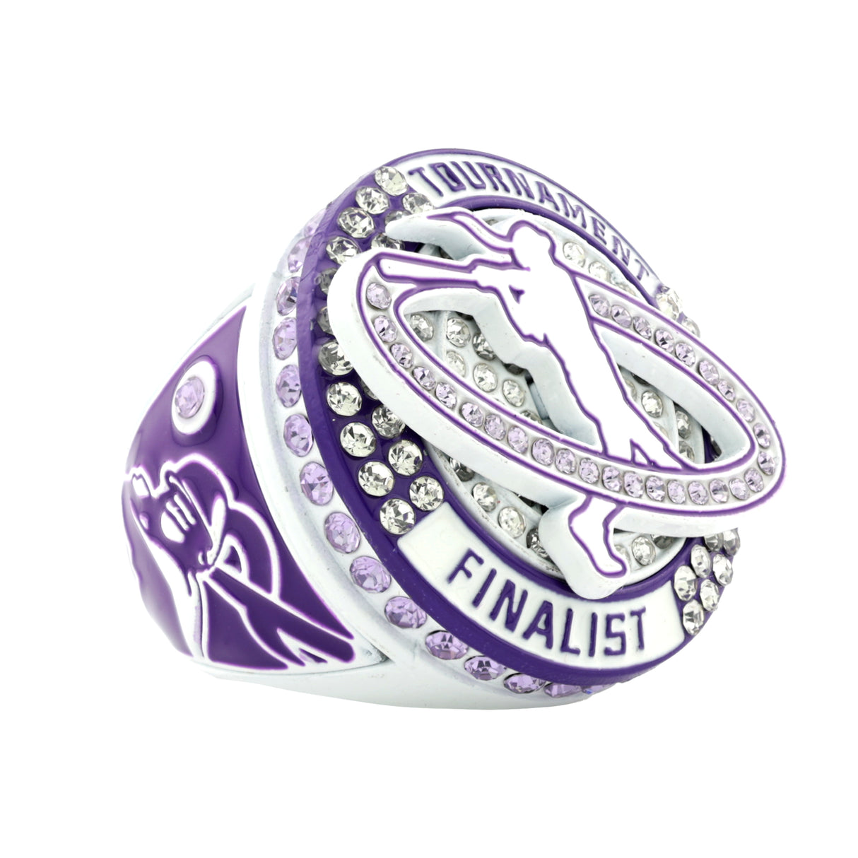 GEN26C SOFTBALL PURPLE&WHITE TOURNAMENT FINALIST RING