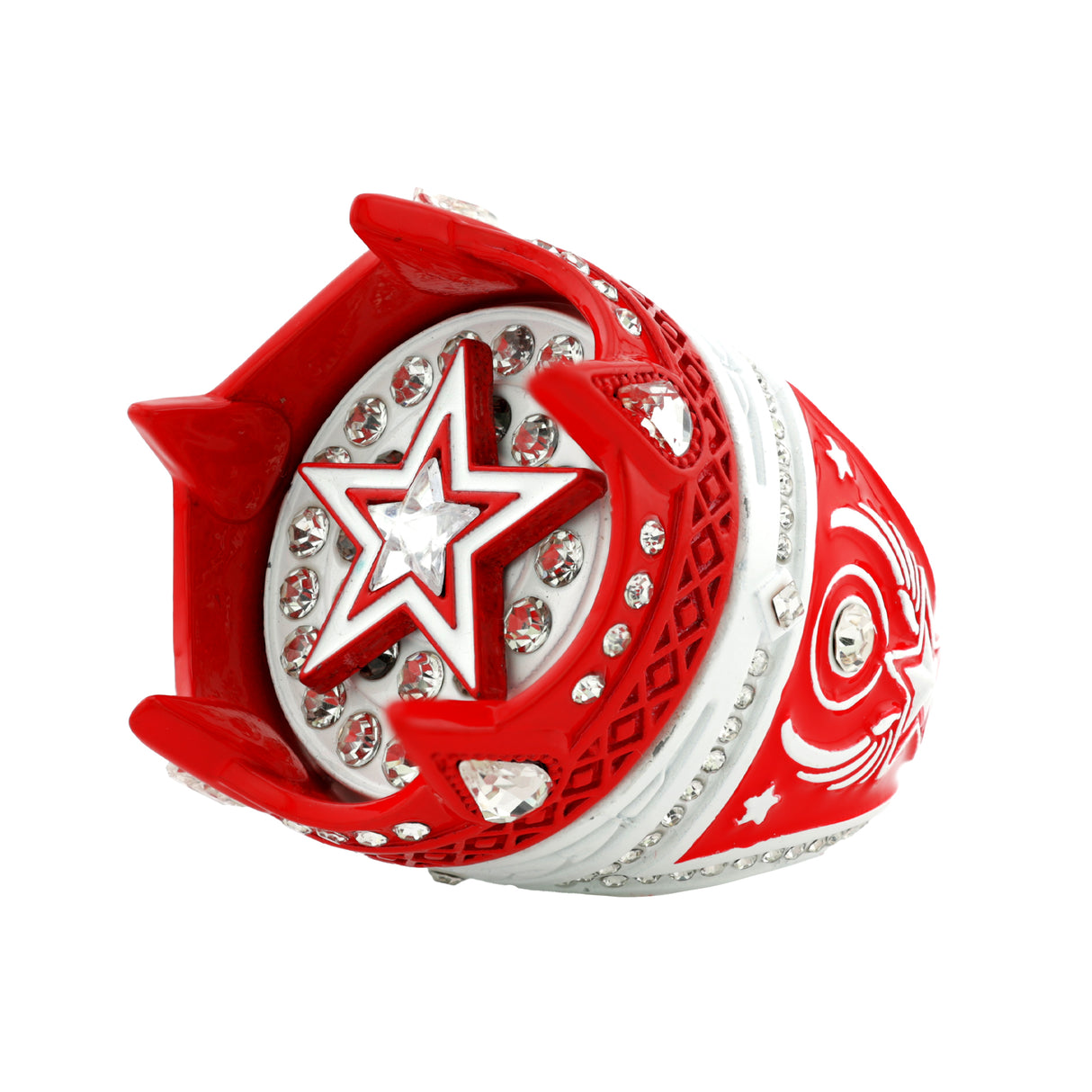 CROWN26 WHITE&RED RING