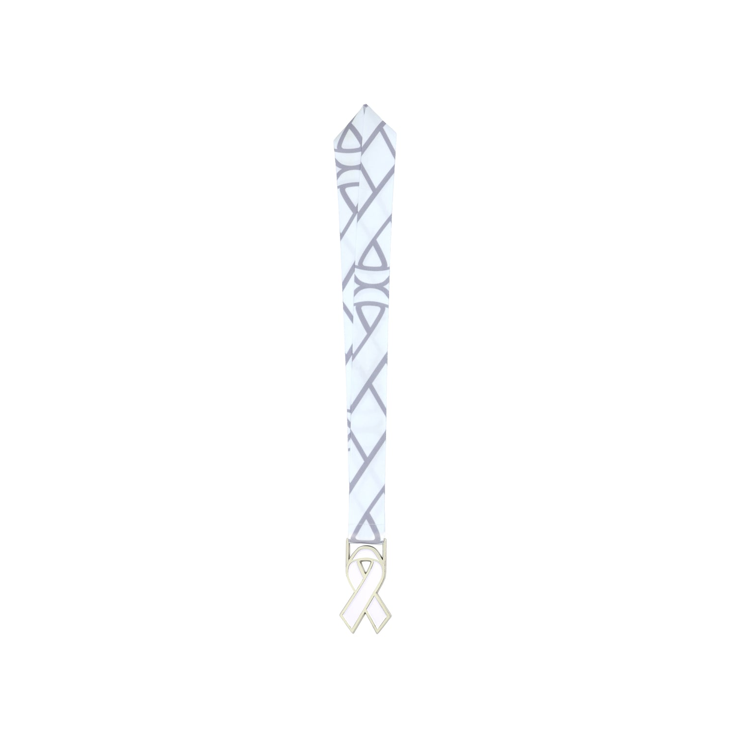 MED26 RIBBON SILVER&WHITE