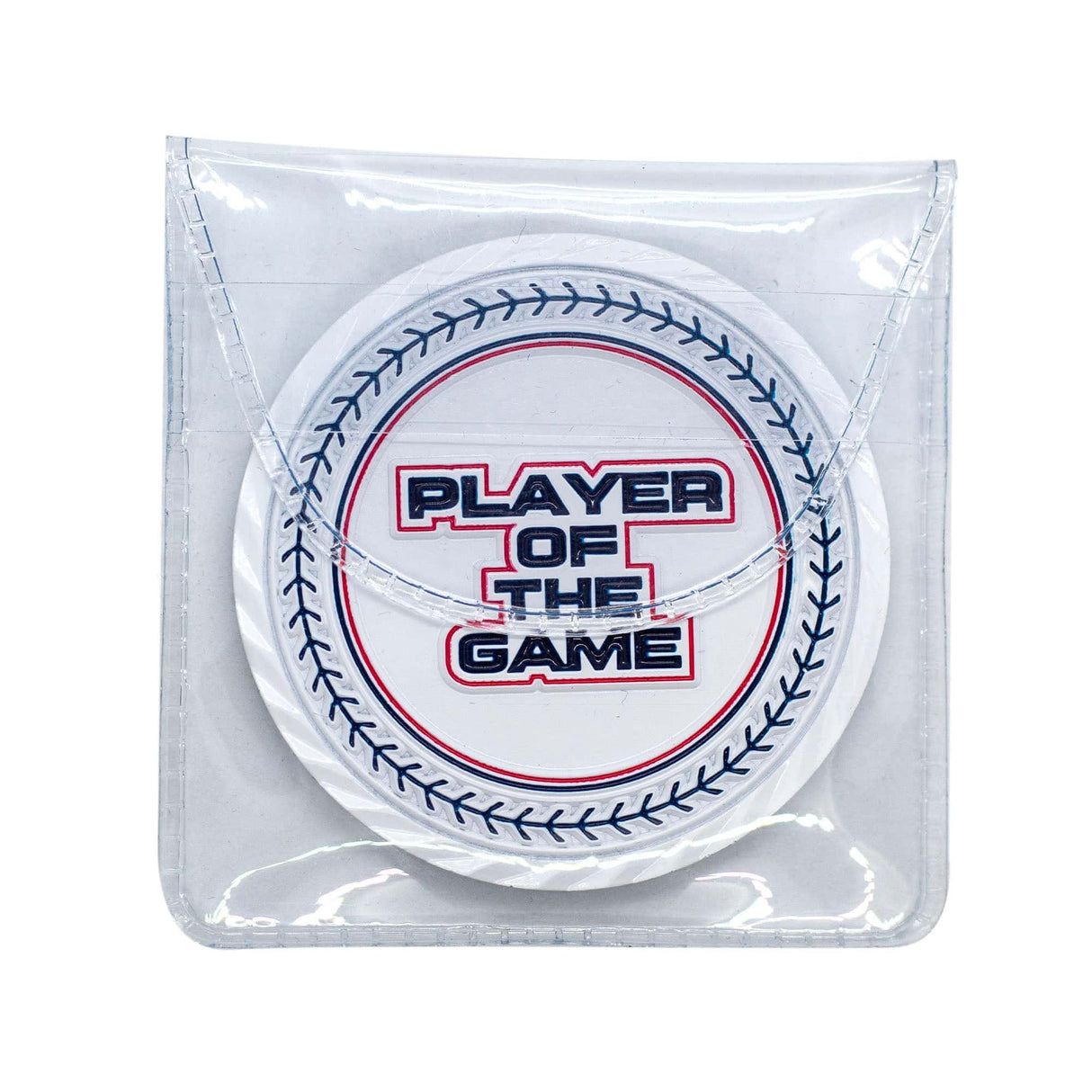GEN2 2" WHITE PLAYER OF THE GAME COIN