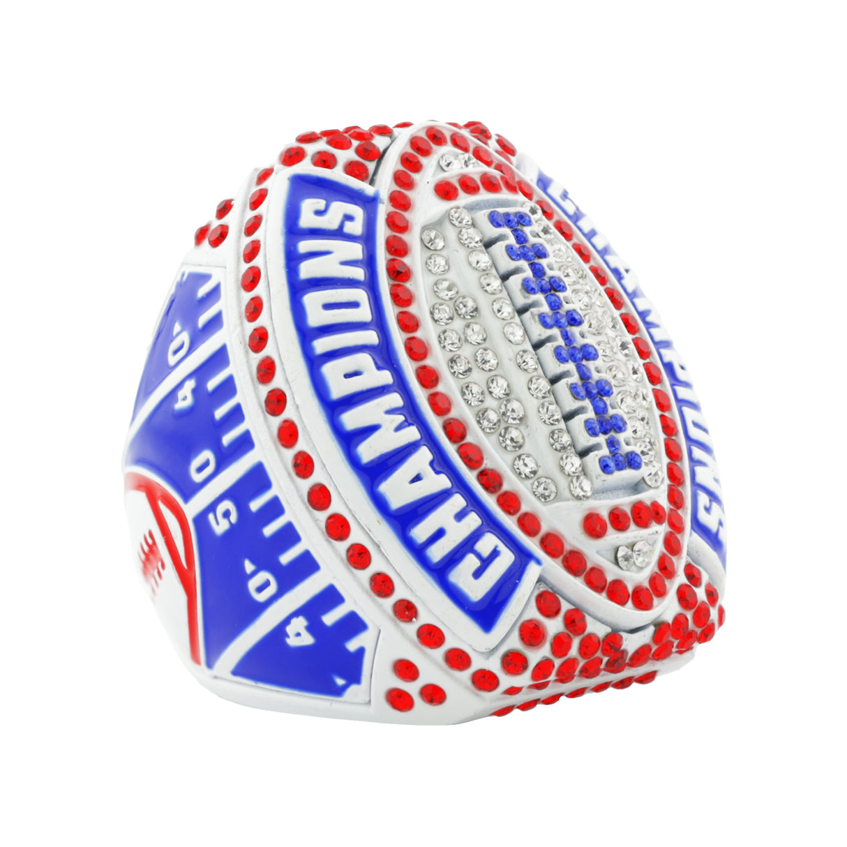 FOOTBALL26A WHITEOUT CHAMPIONS RING