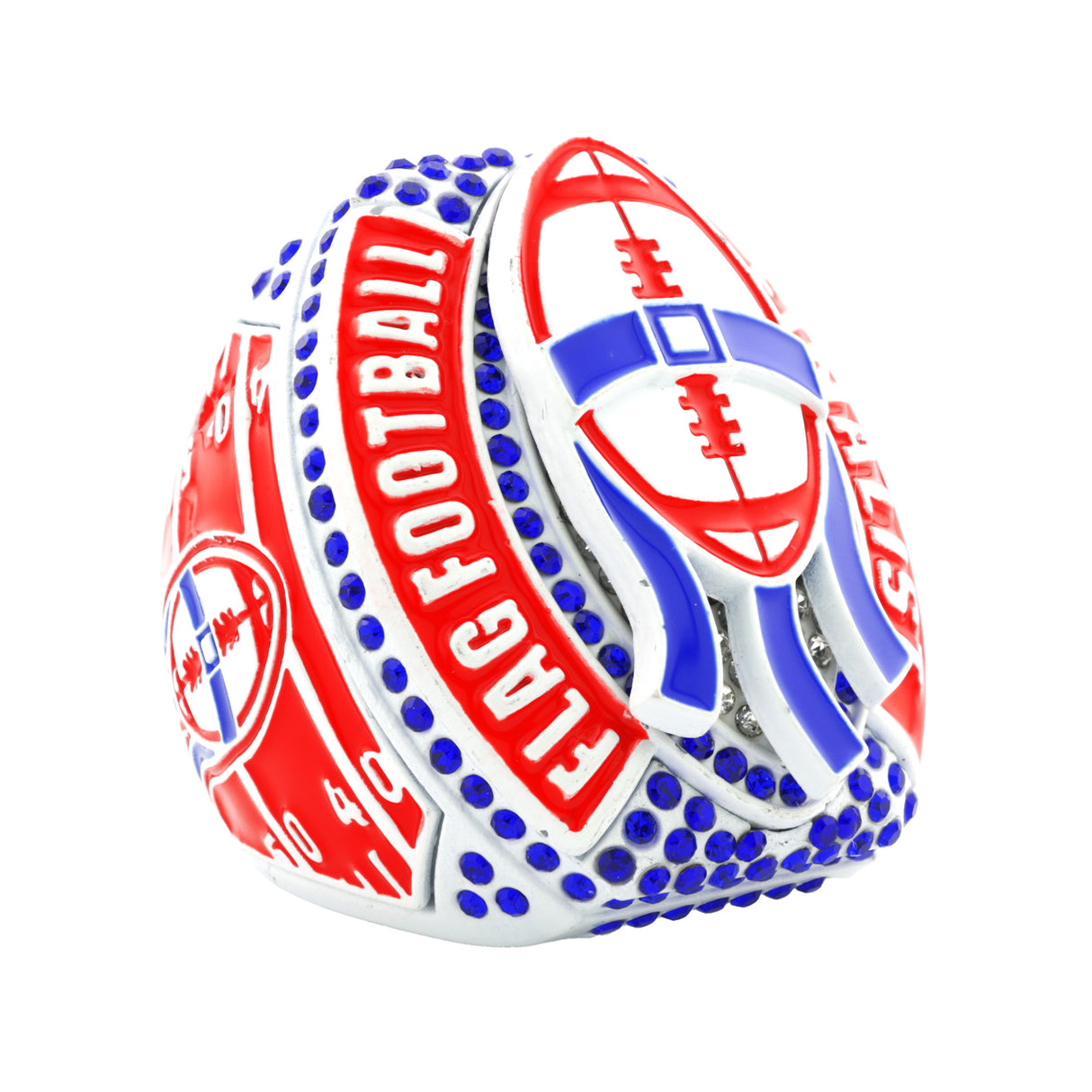 FOOTBALL26A FLAG FOOTBALL WHITEOUT FINALIST RING