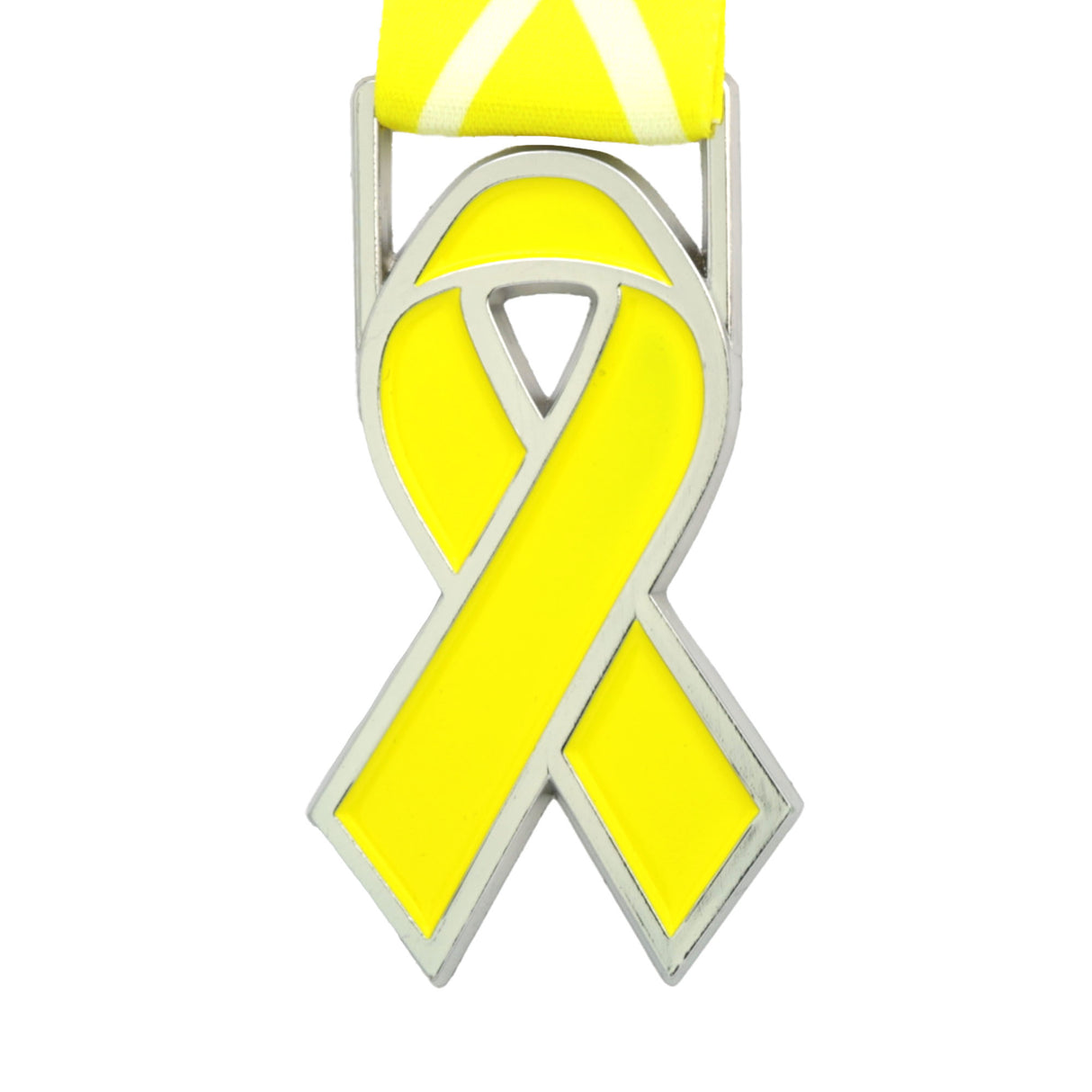 MED26 RIBBON SILVER&YELLOW
