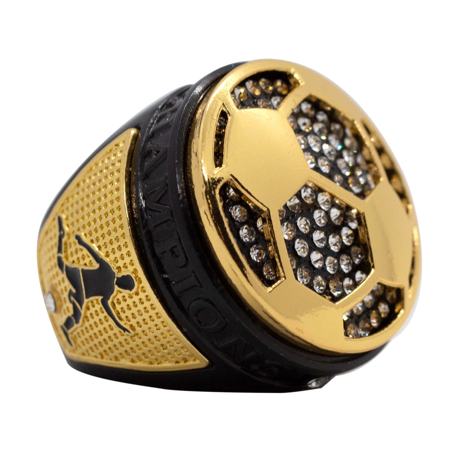 SOCCER2 BLACK CHAMPIONS RING