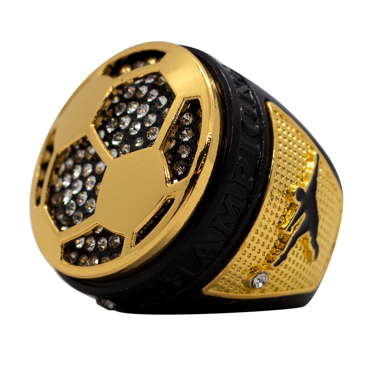 SOCCER2 BLACK CHAMPIONS RING