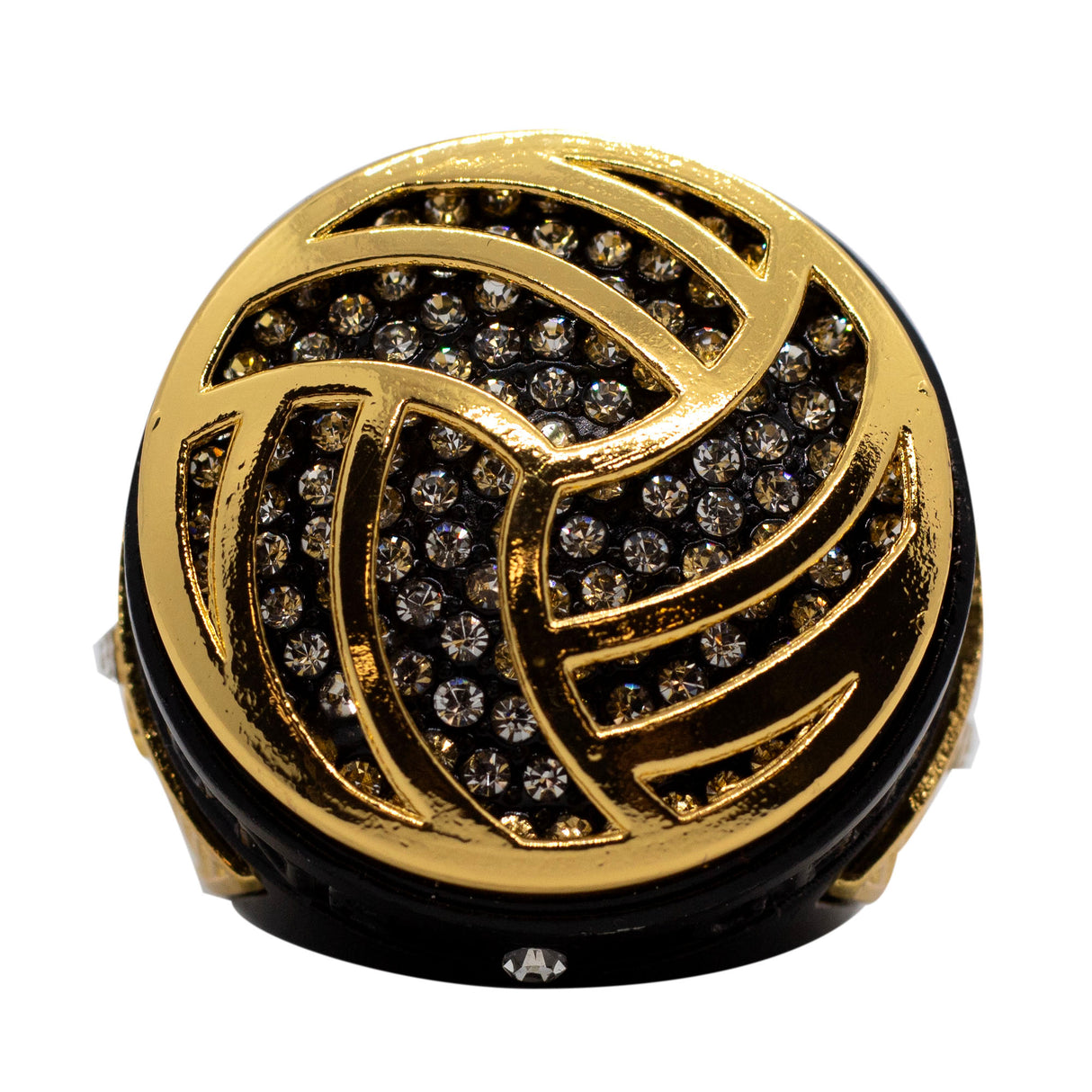 VOLLEYBALL BLACK CHAMPIONS RING