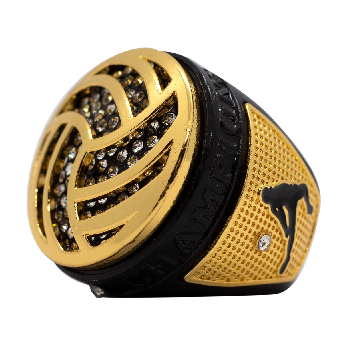 VOLLEYBALL BLACK CHAMPIONS RING