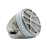 BASKETBALL2 WHITE Finalist Ring