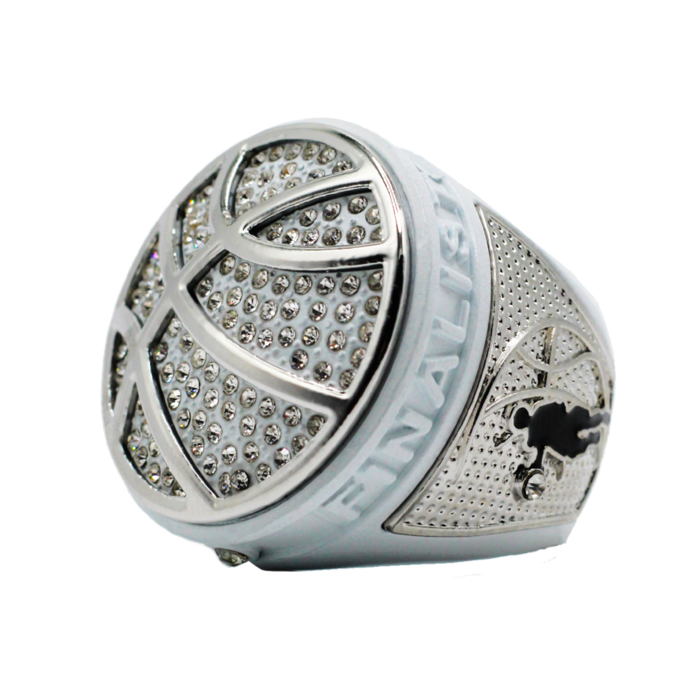 White Basketball Finalists Ring