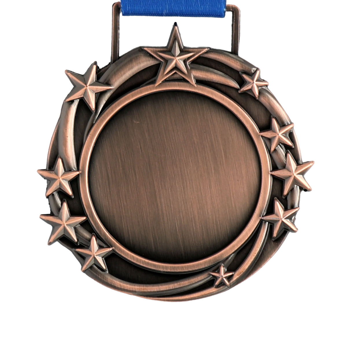 ANTIQUE COPPER 3.25" GENERIC BLANK STAR MEDAL