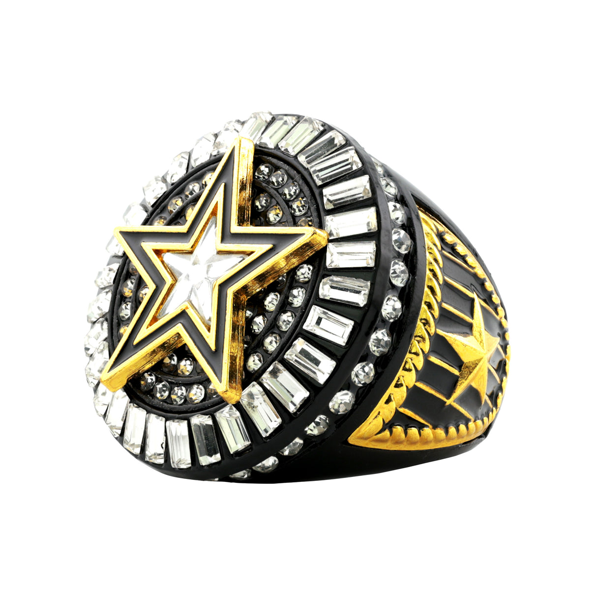 STAR26 GOLD&BLACK RING