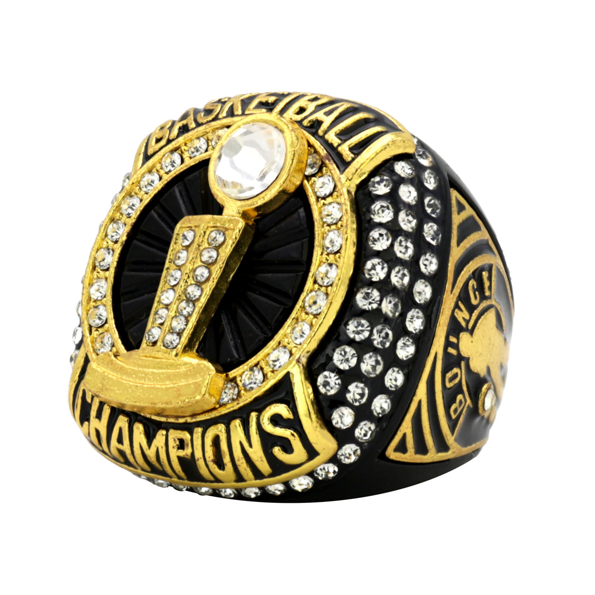 BASKETBALL25 BLACK CHAMPIONS RING