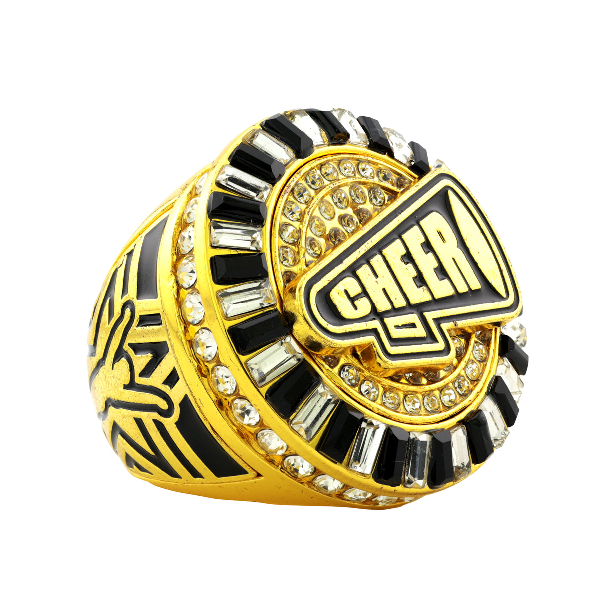 CHEER26 GOLD ALL STONES RING