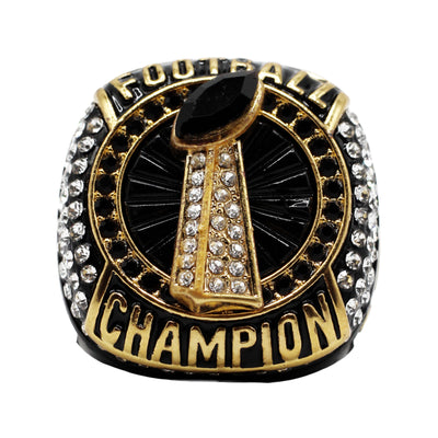 FOOTBALL1 BLACK Champion Ring