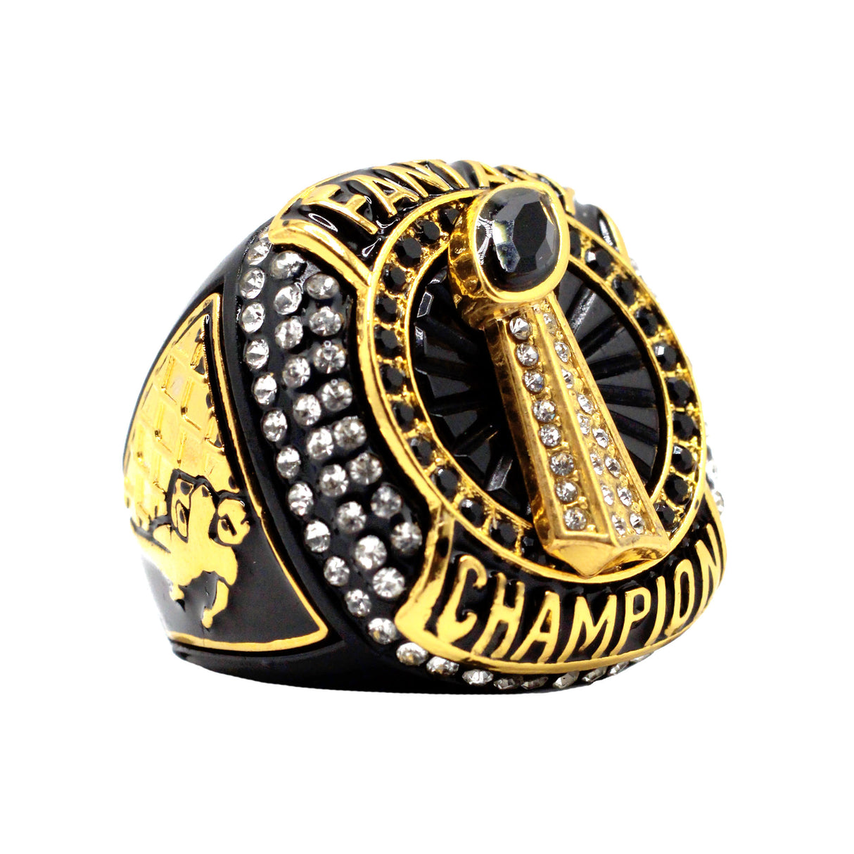 FANTASY FOOTBALL BLACK CHAMPION RING