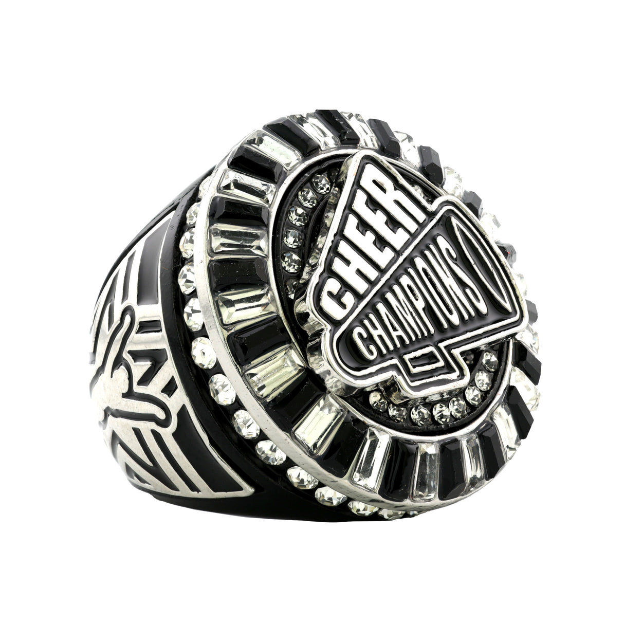 CHEER26 BLACK&SILVER CHAMPIONS RING